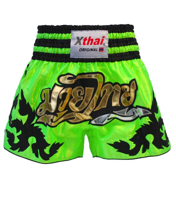 Xthai Thai Boxing Short Tribal Green
