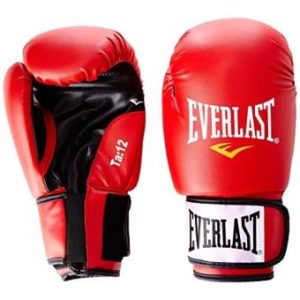Gants de boxe Everlast cuir rouge