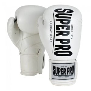 Gants de boxe SUPER PRO COMBAT blanc