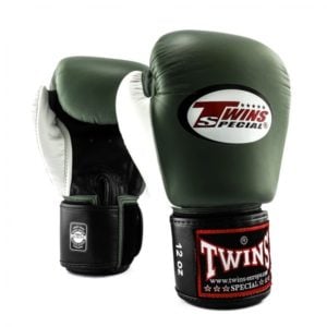 Twins Special Boxing Gloves, KHAKI, WHITE AND BLACK