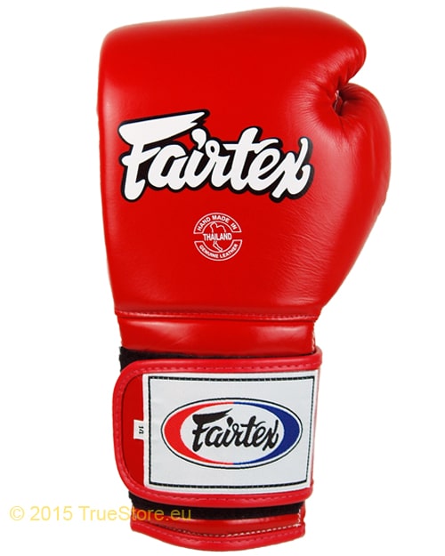 Gants de boxe Fairtex rouge-blanc