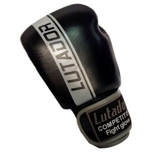 Leather boxing gloves LUTADOR grey