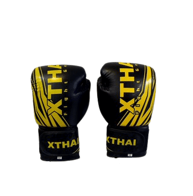 Gants de boxe XTHAI challenger noir/jaune