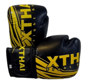 Gants de boxe XTHAI challenger noir/jaune