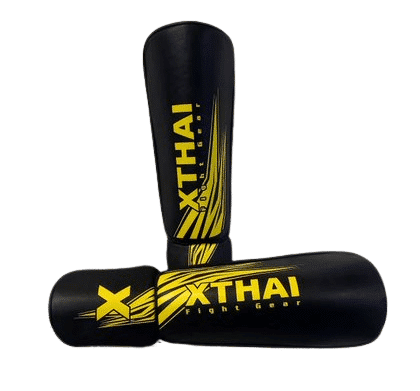Protège-tibias XTHAI Challenger noir/jaune