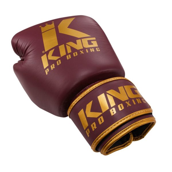 Gants de boxe pro cuir KING bordeaux