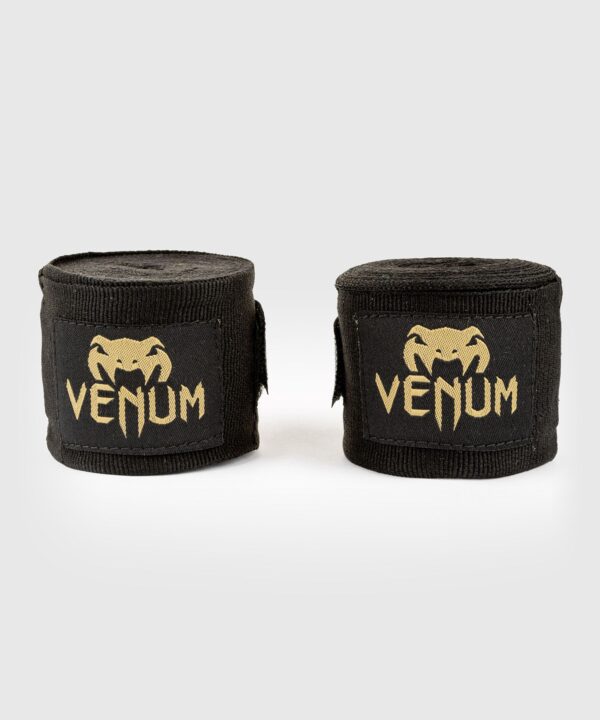 Bandages de boxe VENUM 4,50M noir/or